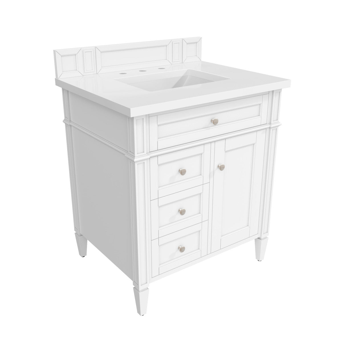 Brittany 30" Single Vanity in Bright White