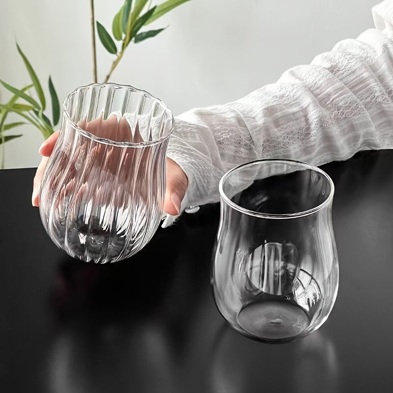 Small Tulip Cup High Boron Wow Glass Simple Latte Cup American Coffee