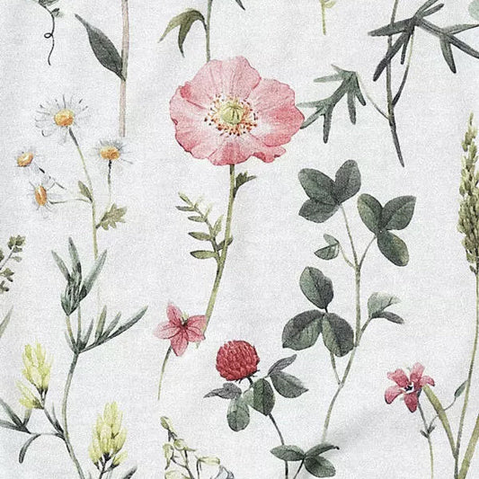 Floral V-neck Women's T-shirt Short Sleeved Casual Vacation Pullover Top