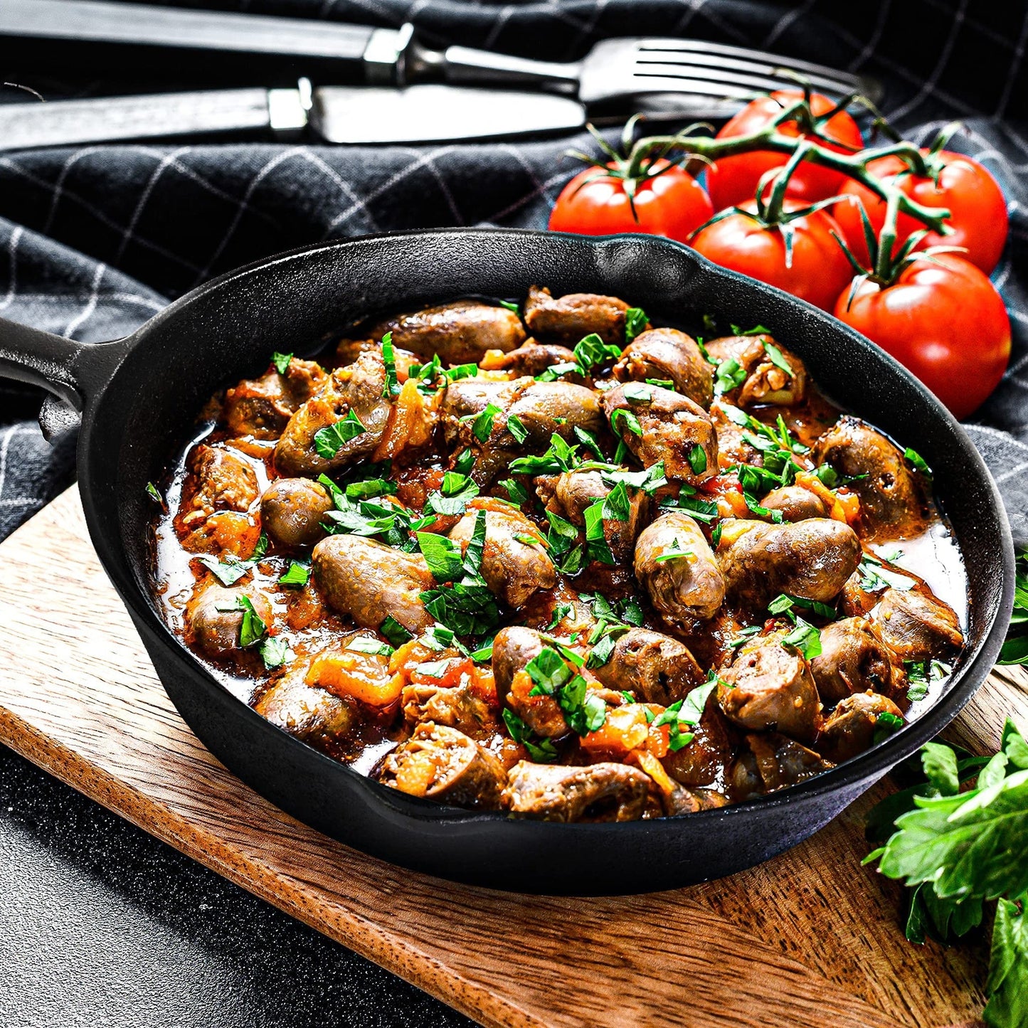 Versatile PreSeasoned Cast Iron Skillet Set of 3
