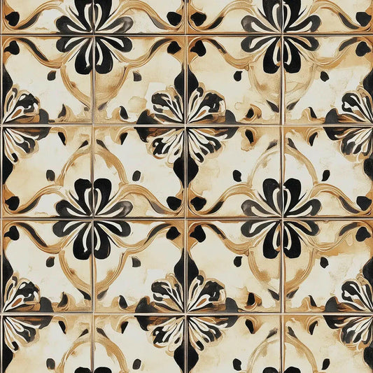Ochre & Onyx Heritage Tile
