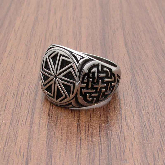 Personalized Viking Ring - Retro Nordic Men's Titanium Steel Ring
