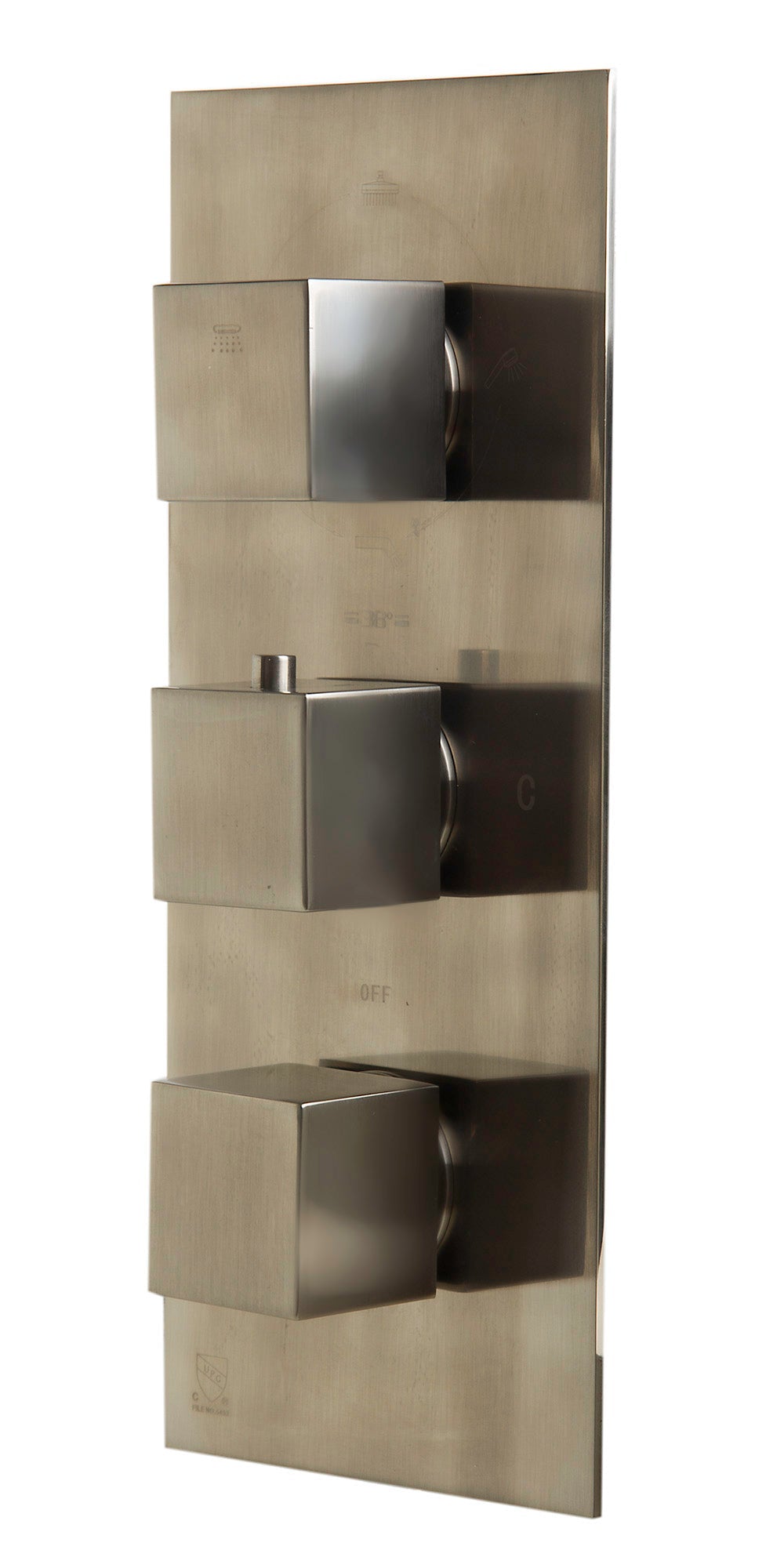 ALFI brand AB2901 Concealed 4-Way Thermostatic Valve Shower Mixer /w Square Knobs