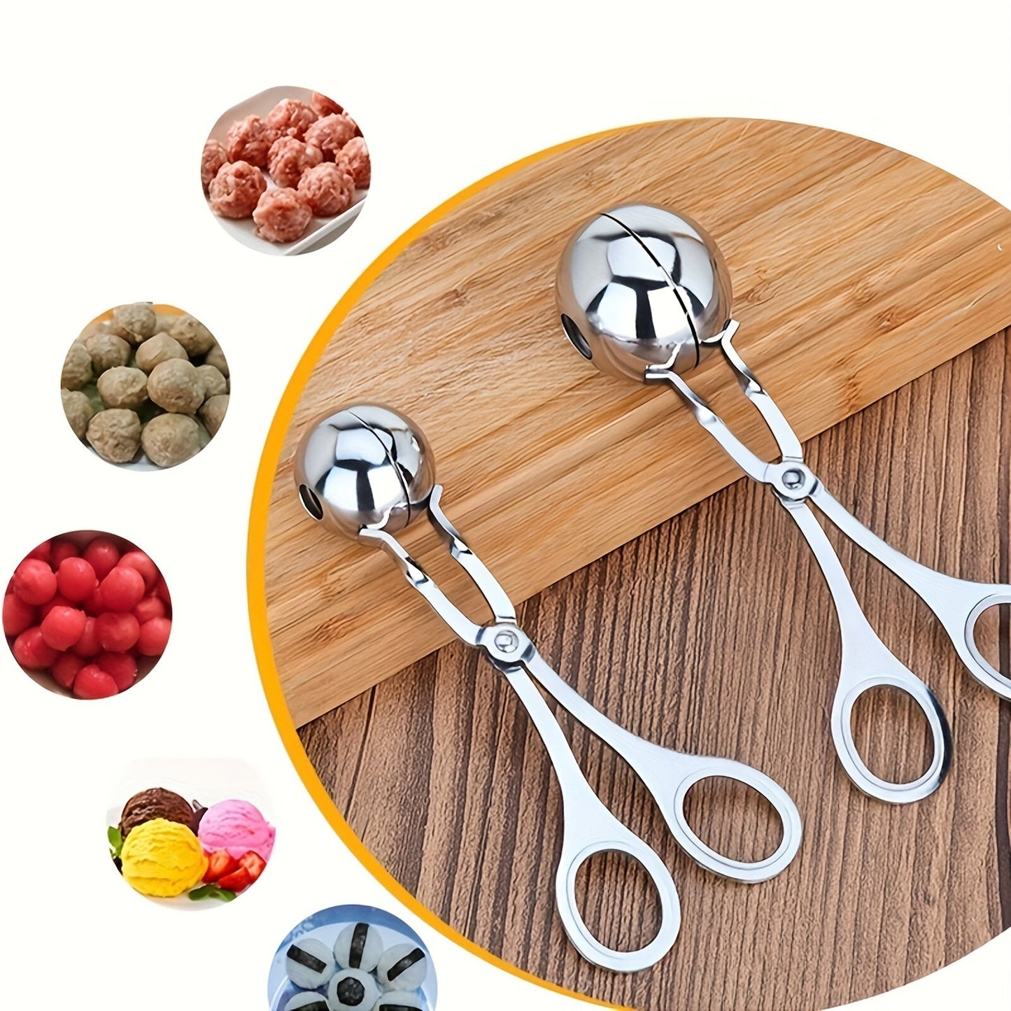 Effortless NonStick Stainless Steel Meatball Maker for Camping