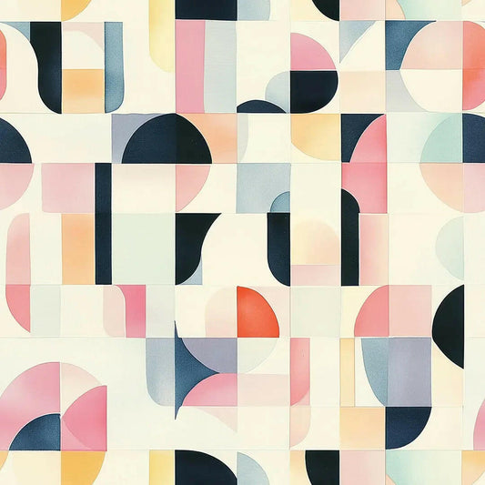 Mid-Century Pastel Mosaic