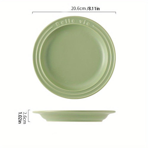 Nordic Style Ceramic Salad Plate Versatile Tableware Essential