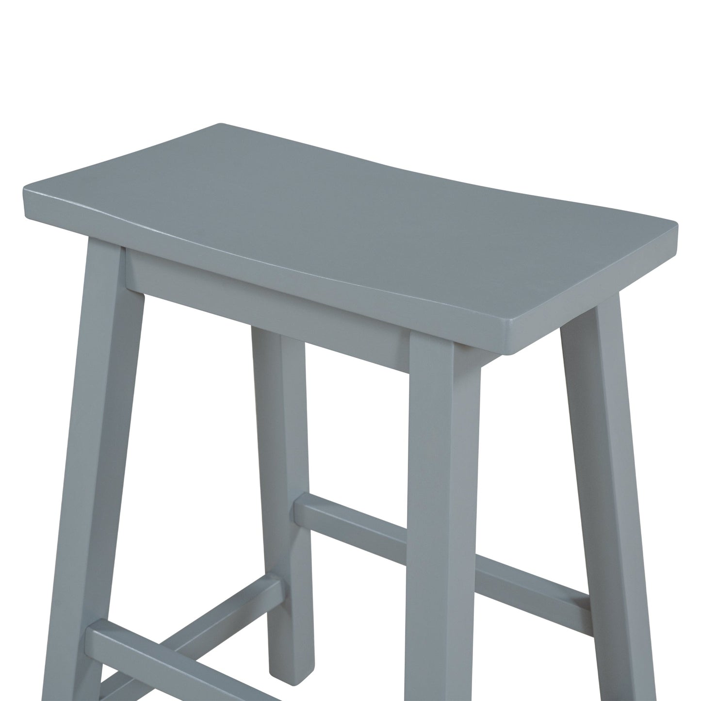 Farmhouse Rustic 2-piece Counter Height Wood Kitchen Dining Stools | Home Decor | Kitchen + Metal