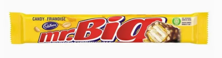 Cadbury Mr. Big Original – Chocolate, Peanut & Wafer Candy Bar 60g (Canada)