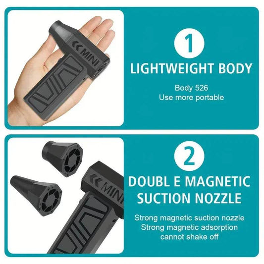 Turbo Fan Mini Air Blower – High-Power Silent Jet Blower with Type-C Fast Charging