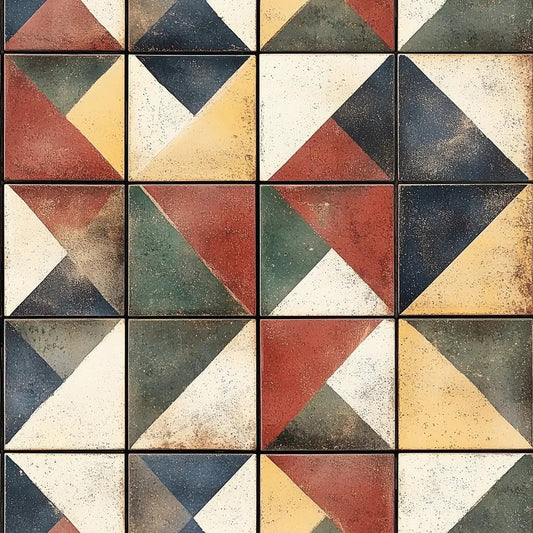 Artisan Compass Geometric Mosaic