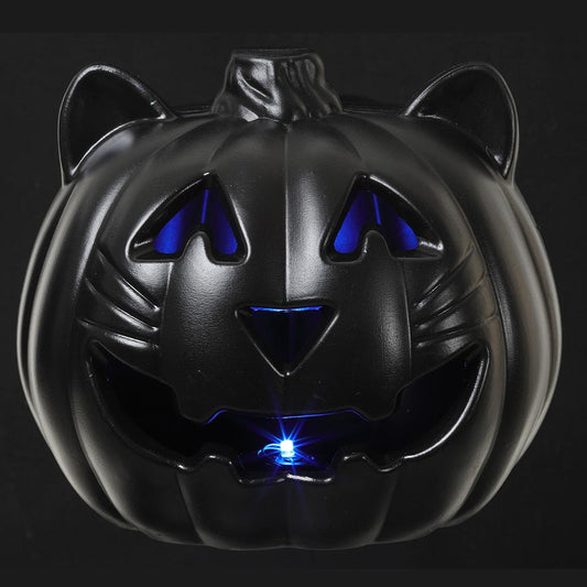9" Battery Operated Cat With Light Black