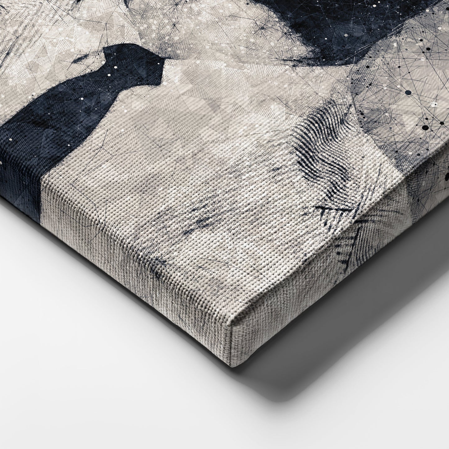 Malcolm X Canvas Art – Civil Rights Geometric Wall Decor