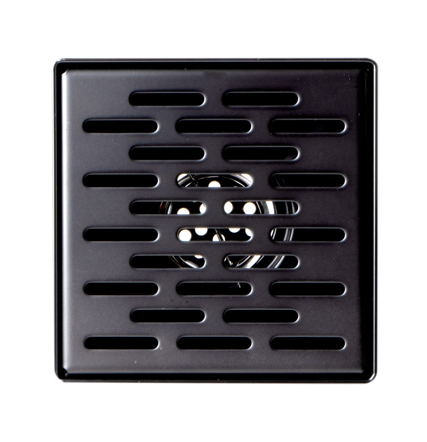 ALFI brand ABSD55C 5" x 5" Square Stainless Steel Shower Drain with Groove Holes