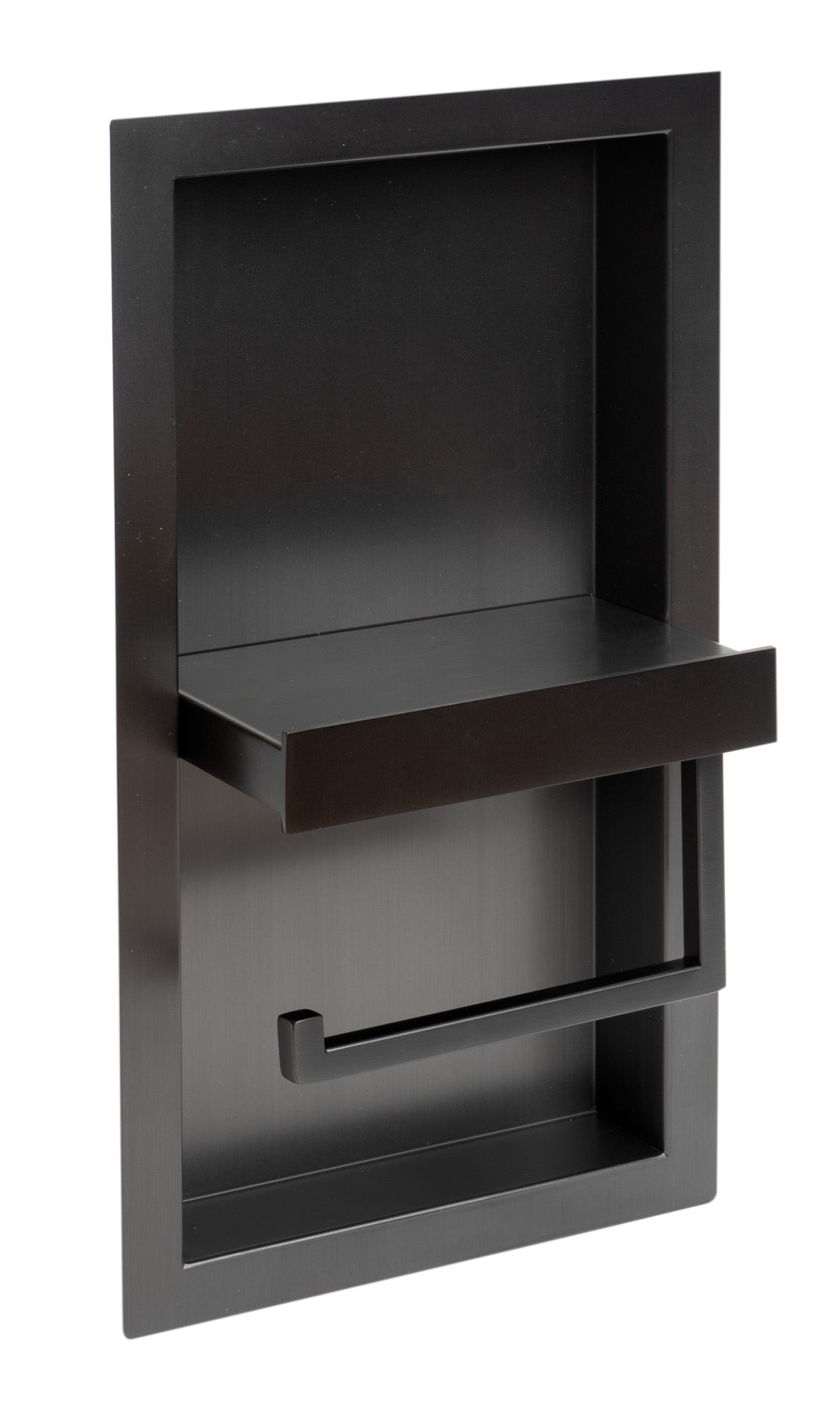 AlFI brand ABTPNP88 Stainless Steel Recessed Toilet Paper Holder Niche