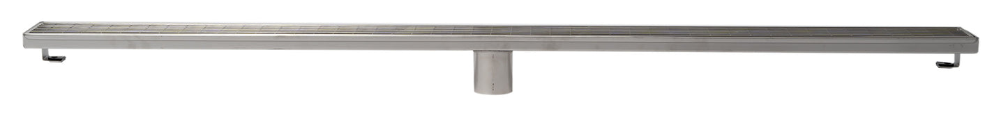 ALFI brand ABLD47D ABLD47D 47" Stainless Steel Linear Shower Drain with Groove Lines