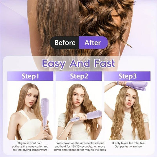 32mm Wave Curling Iron, Deep Waves, Long-Lasting Curls