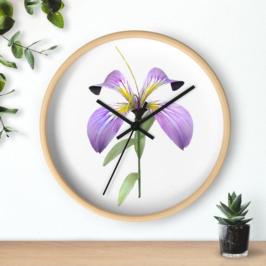 Purple Flower Wall clock