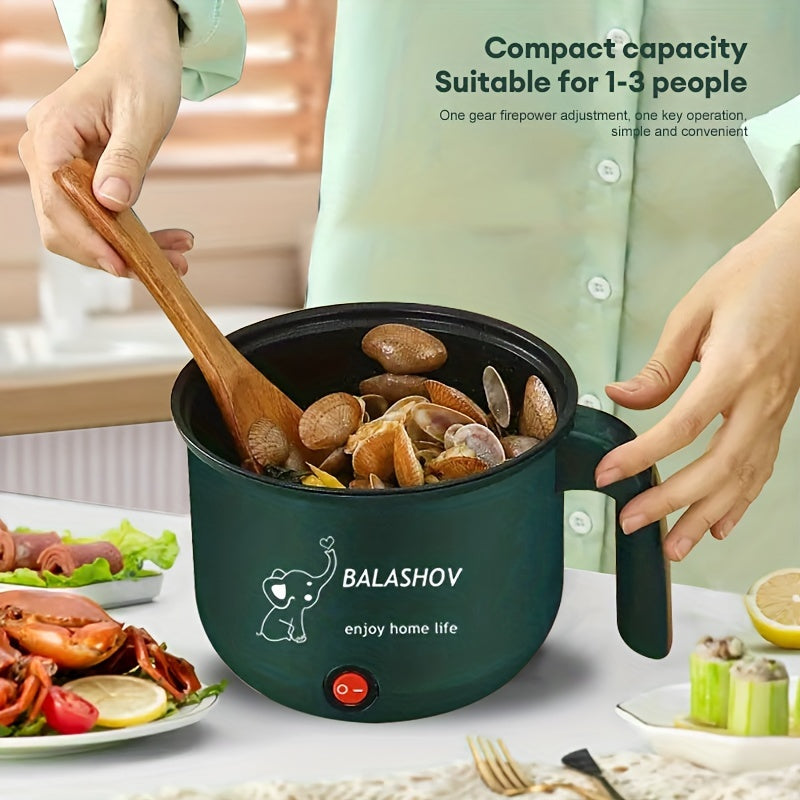 Compact EU Plug Mini Electric Hot Pot Skillet