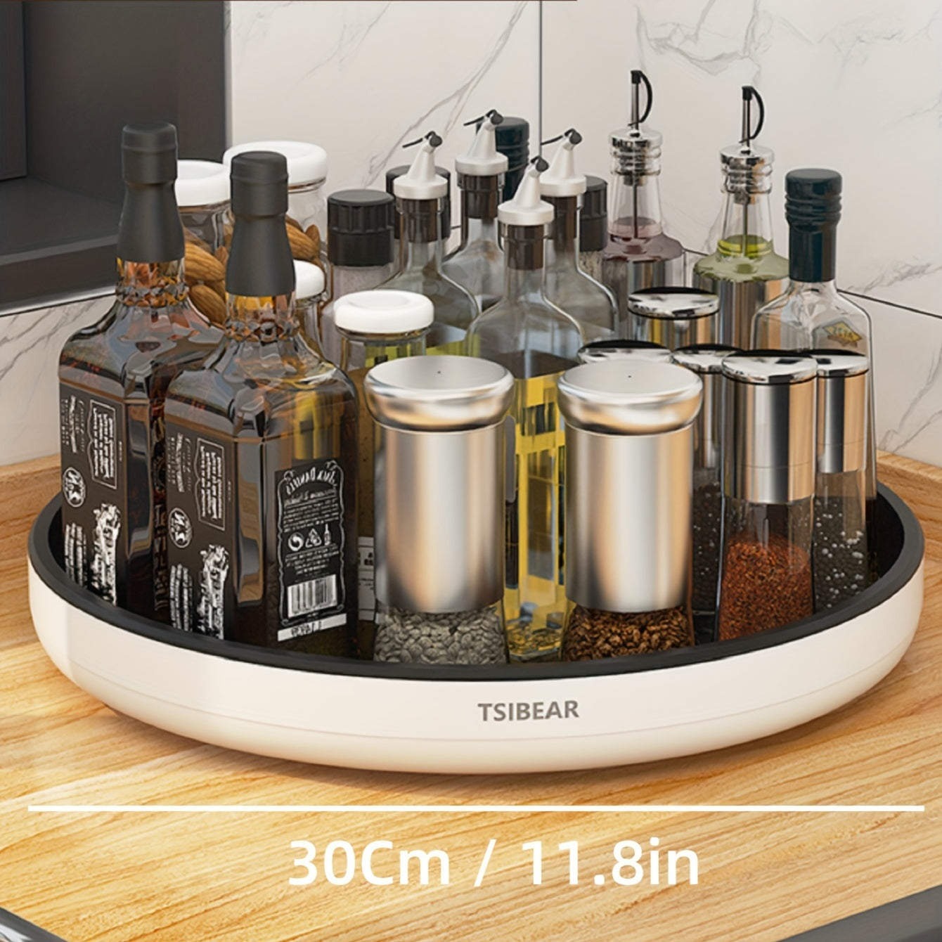 measurements of the layz susan organizer spice rack