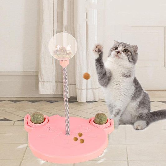 Pet Feeder Cat Toy Pets Leaking Food Ball Self-Playing Tumbler Funny