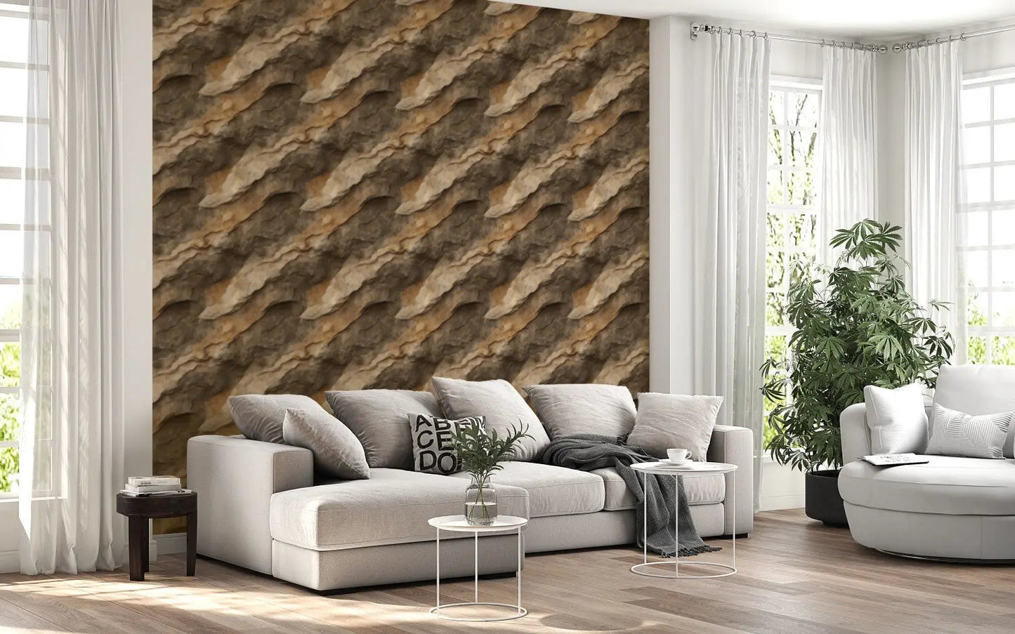 Sedimentary Strata Wallcovering