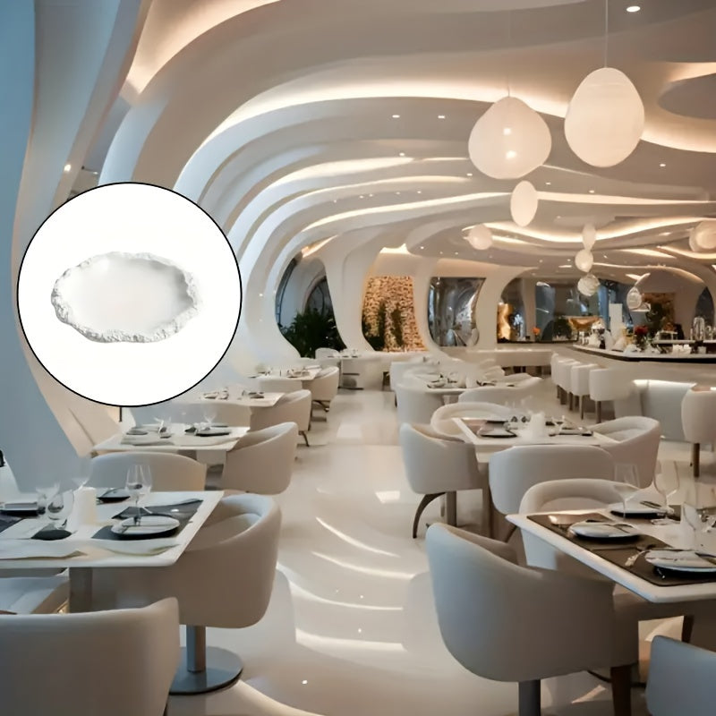 Elegant Textured Ceramic Dinner Plate HeatResistant LeakProof