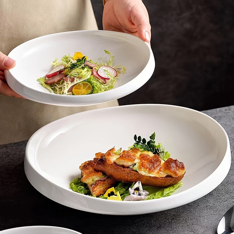 Elegant MicrowaveSafe Ceramic Dinnerware Set for Home Restaurants
