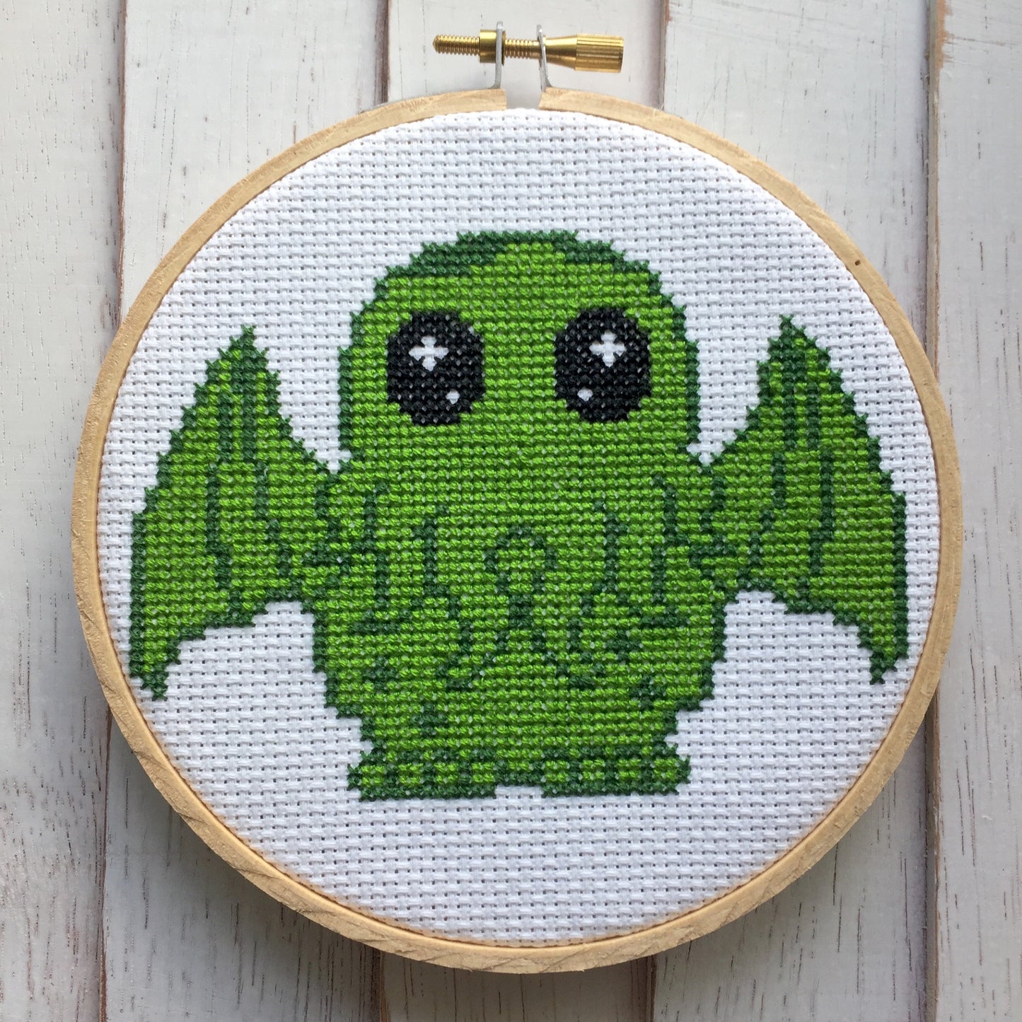 Cute Cthulhu Counted Cross Stitch DIY KIT Intermediate