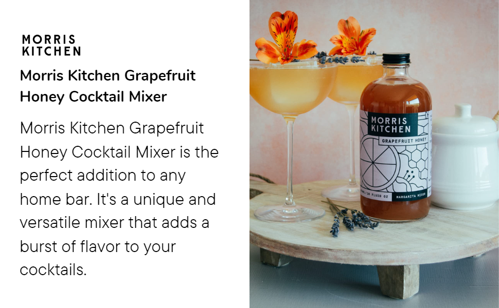 Morris Kitchen Grapefruit Honey Mixer 16oz - 2pk