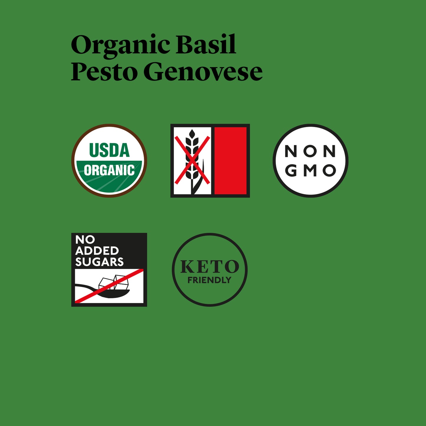 Delicious & Sons Organic Basil Pesto Genovese 6.70 oz. | Kitchen + Metal