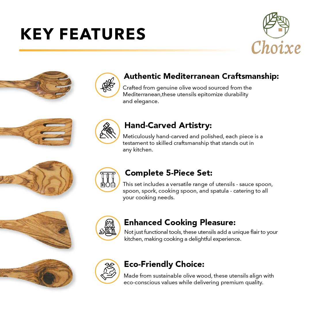 key features of wooden spoons