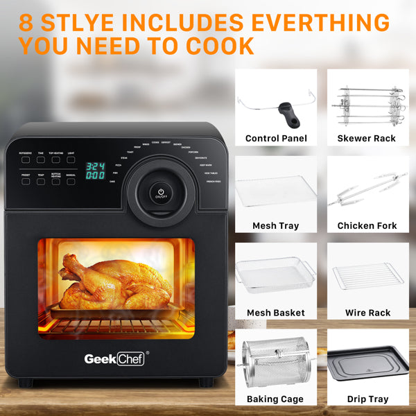 Air Fryer Oven Toaster 4 Slice Toaster Airfryer Fry Oil-Free | Toasters | Kitchen + Metal