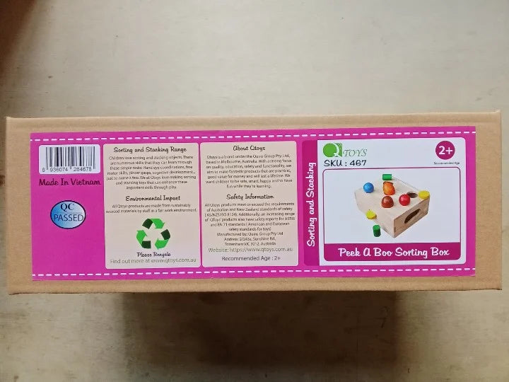 QToys Australia (USA) Peek a Boo Sorting Box | Kitchen + Metal