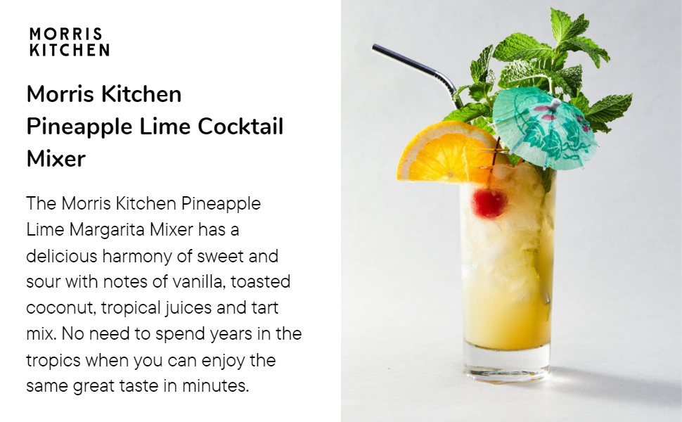 Morris Kitchen Pineapple Lime Mixer 16oz - 4pk