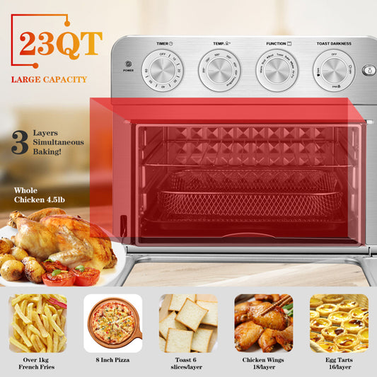Stainless Steel Air Fryer Toaster Oven Countertop Oven | Toasters | Kitchen + Metal
