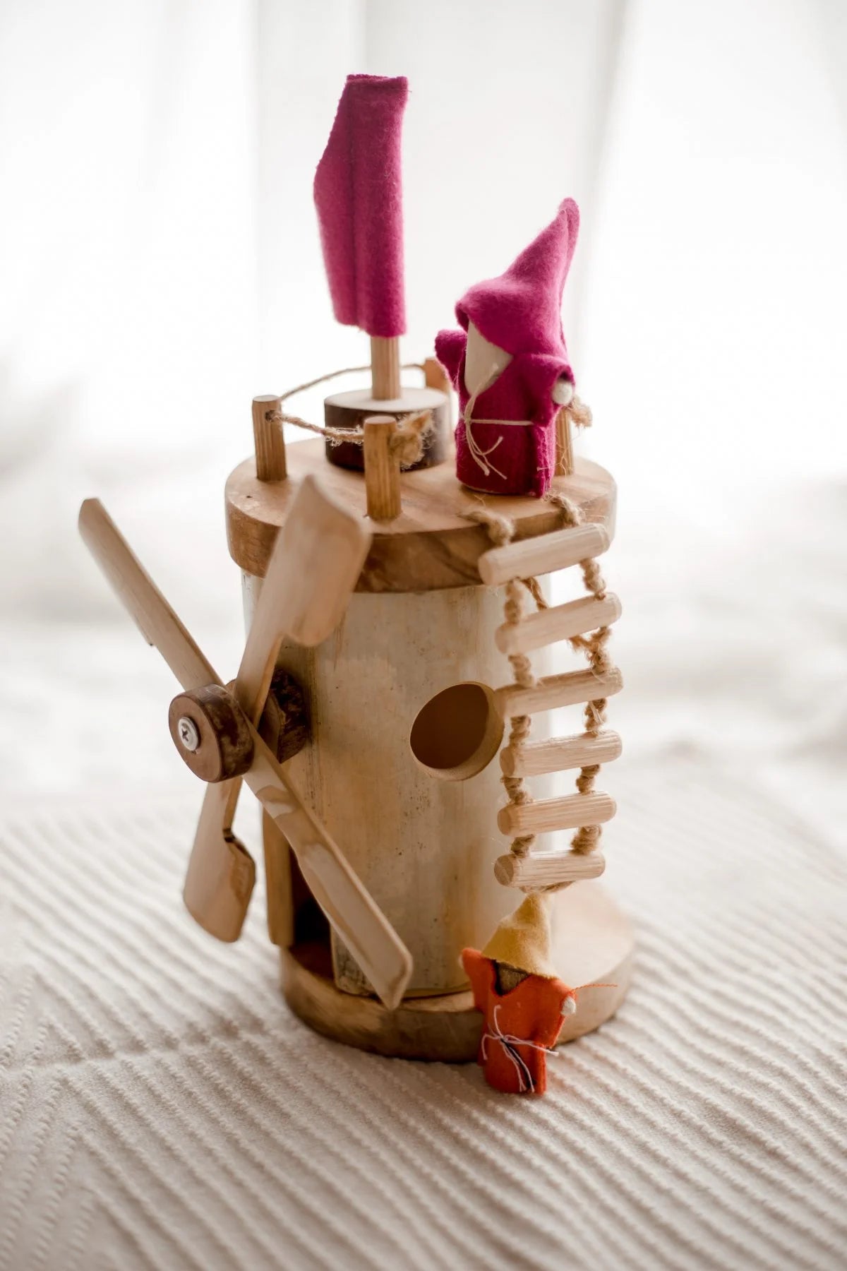 QToys Australia (USA) Wooden Windmill | Kitchen + Metal