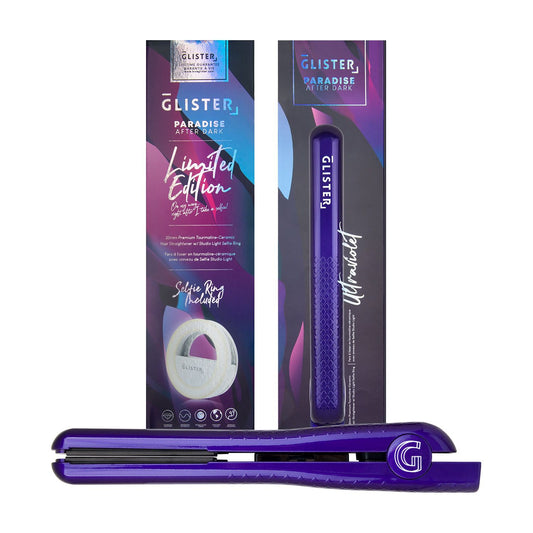 Paradise After Dark Flat Iron (with BONUS Selfie Ring) - Ultraviolet
