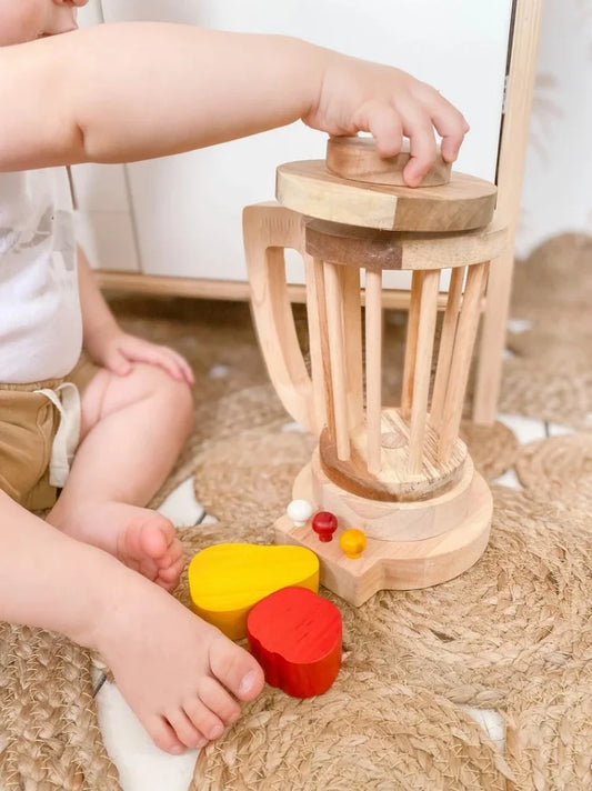 QToys Australia (USA) WOODEN BLENDER | Kitchen + Metal