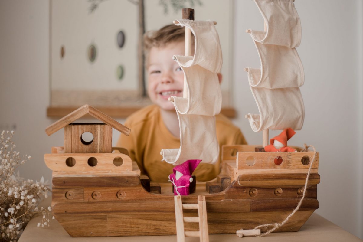 QToys Australia Wooden Pirate Ship | Kitchen + Metal