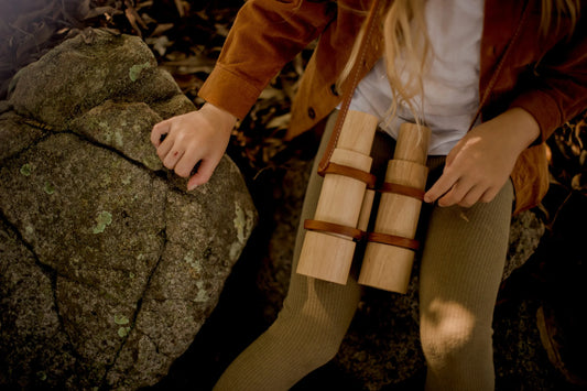 QToys Australia (USA) Wooden Binoculars | Kitchen + Metal