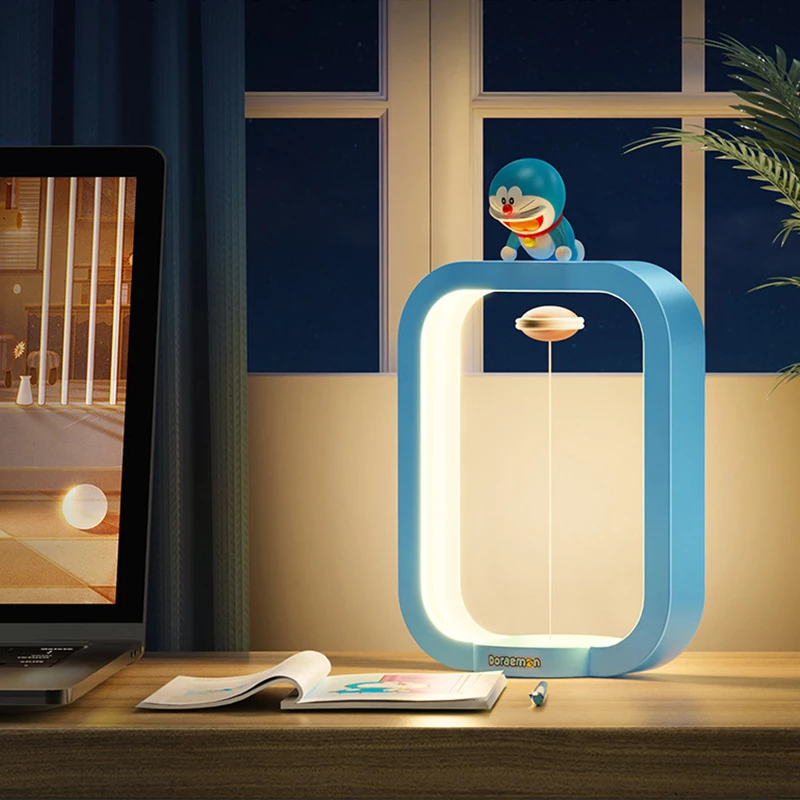 Magnetic Suspension Doraemon Desk Lamp Night Light Bright Adjustable | Lighting | Kitchen + Metal