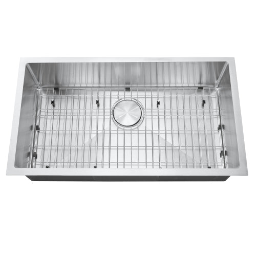 stainless steel sink top view