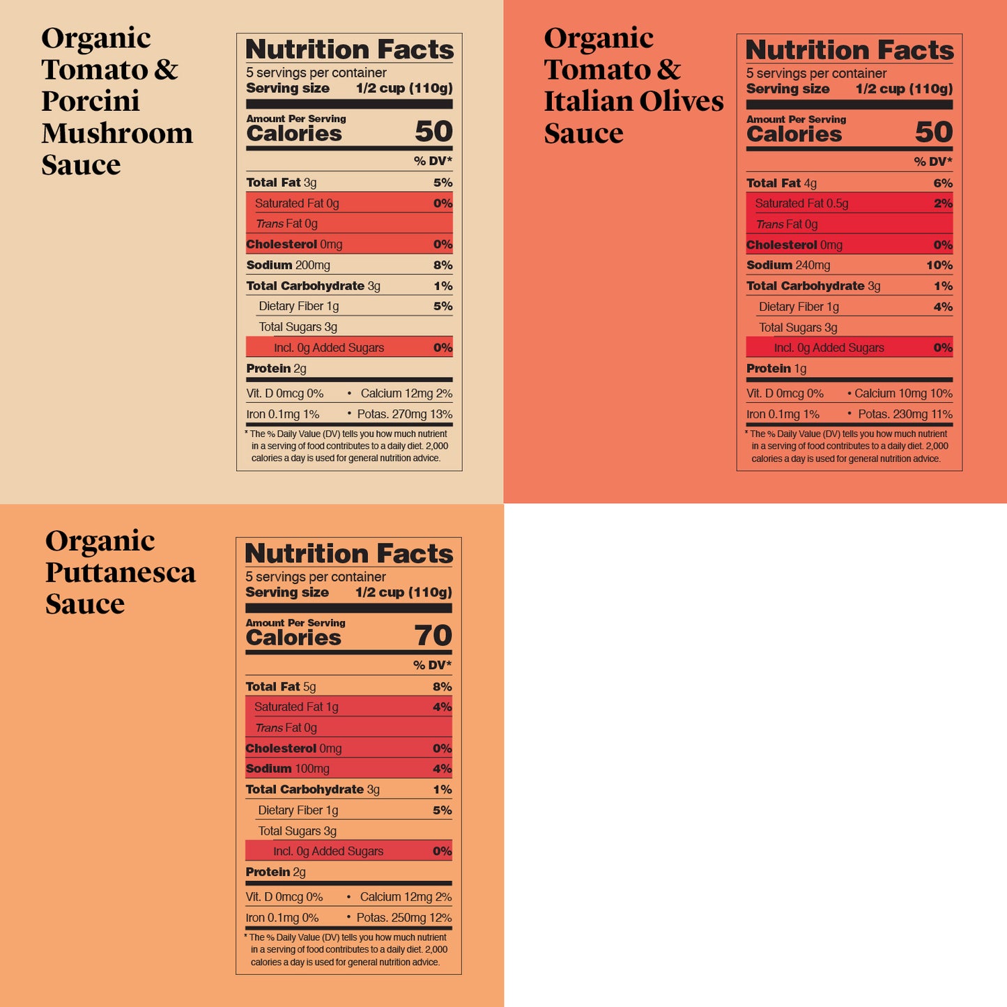 Delicious & Sons Italian Tomato Pasta Sauce 18.70oz (Pack of 3) | Kitchen + Metal