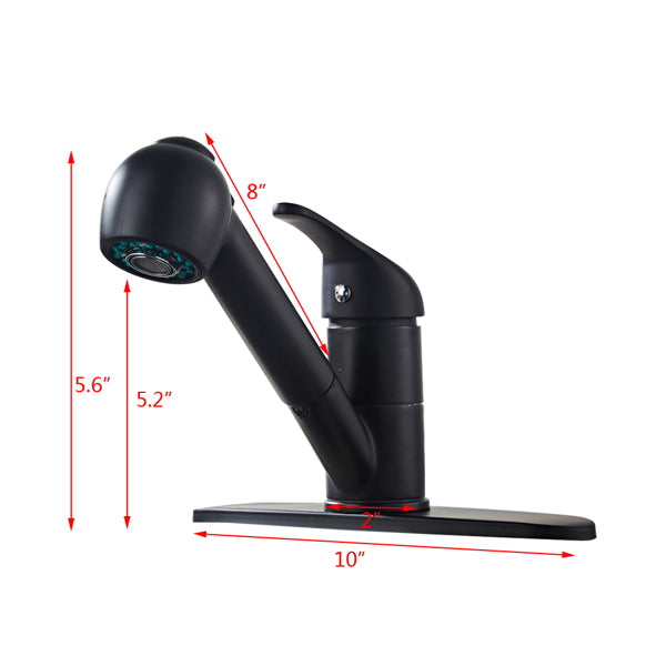 black kitchen faucet measurements