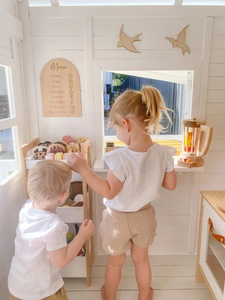 QToys Australia (USA) WOODEN BLENDER | Kitchen + Metal