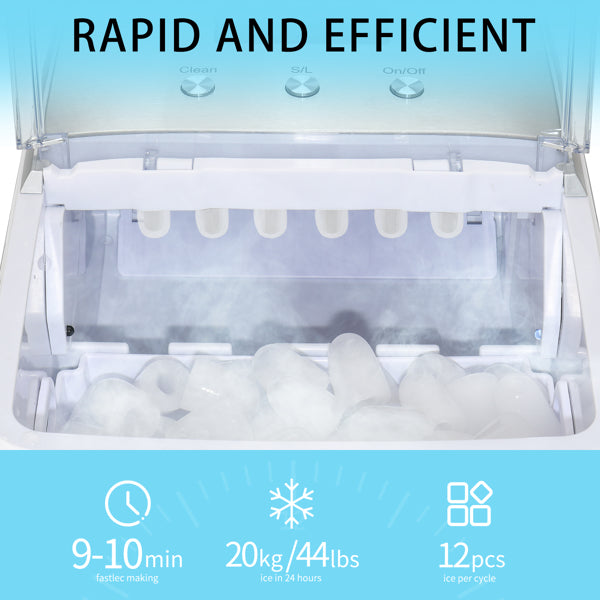 150W 44lbs Ice Maker Commercial Household