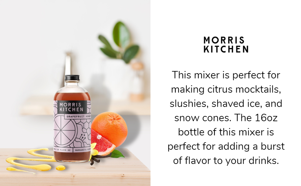 Morris Kitchen Grapefruit Honey Mixer 16oz - 2pk