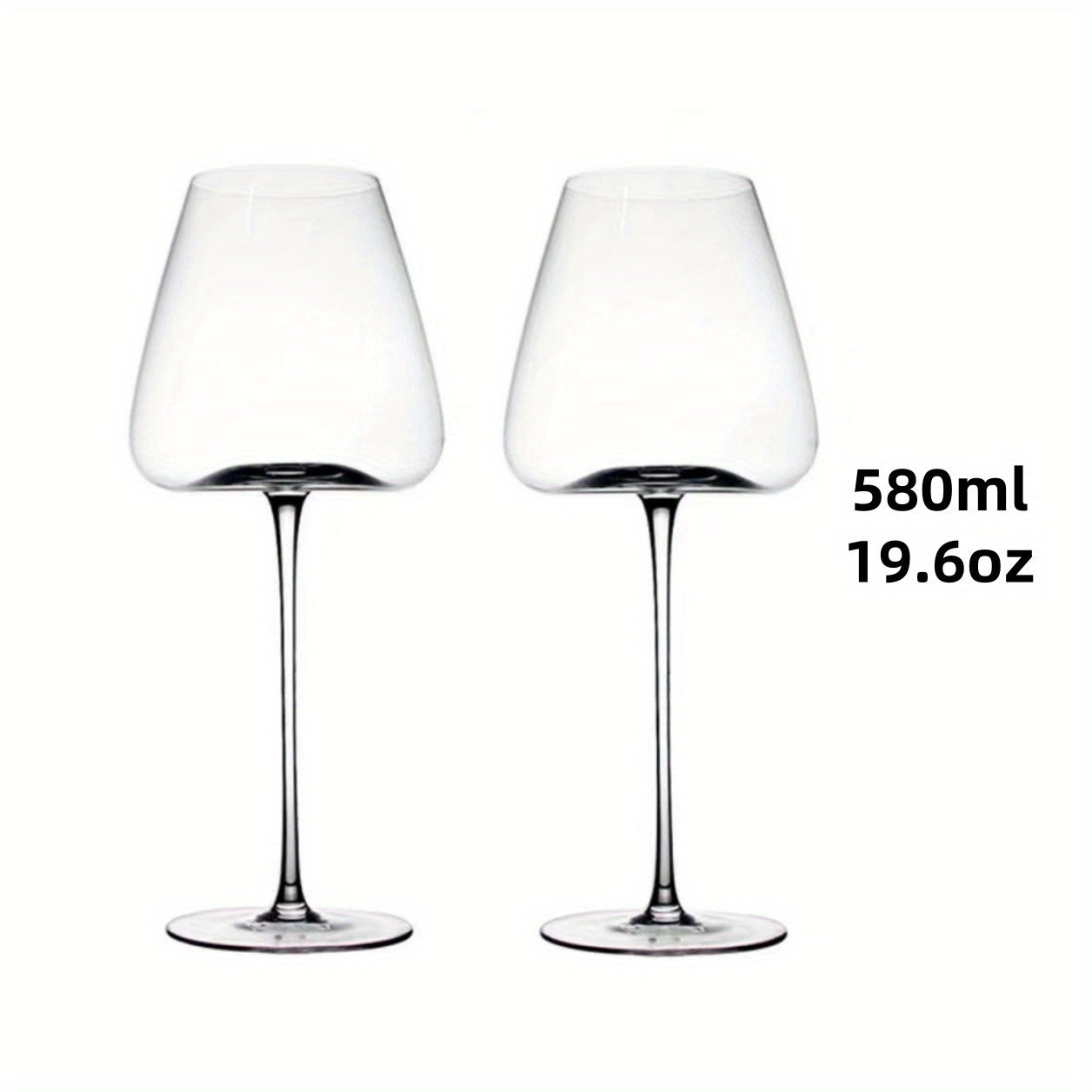 Elegant LeadFree Crystal Wine Glass Set Versatile Sizes