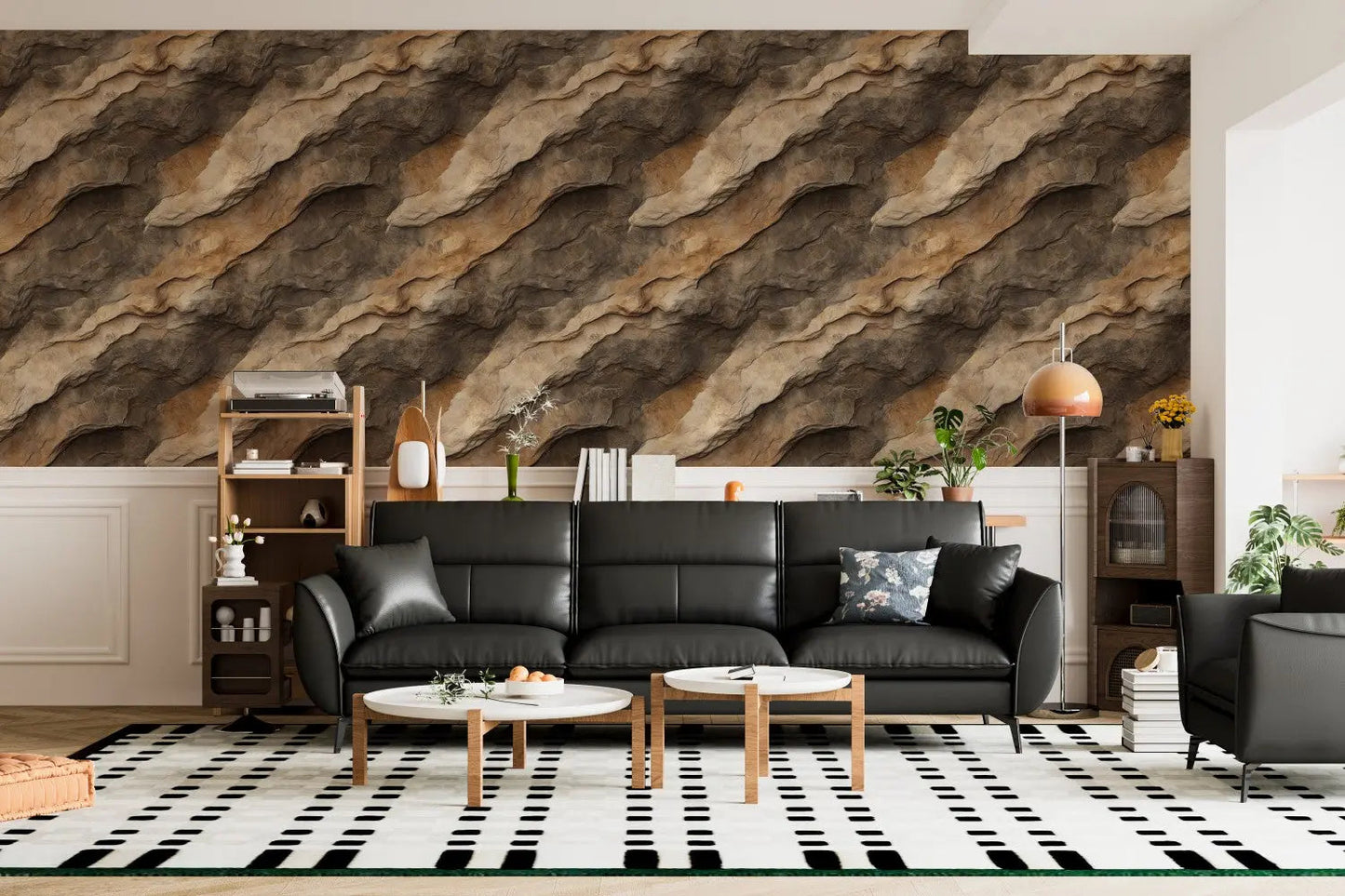 Sedimentary Strata Wallcovering