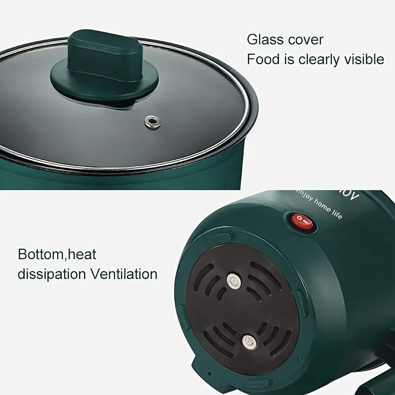 Compact EU Plug Mini Electric Hot Pot Skillet